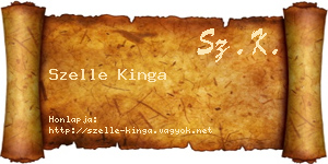 Szelle Kinga névjegykártya